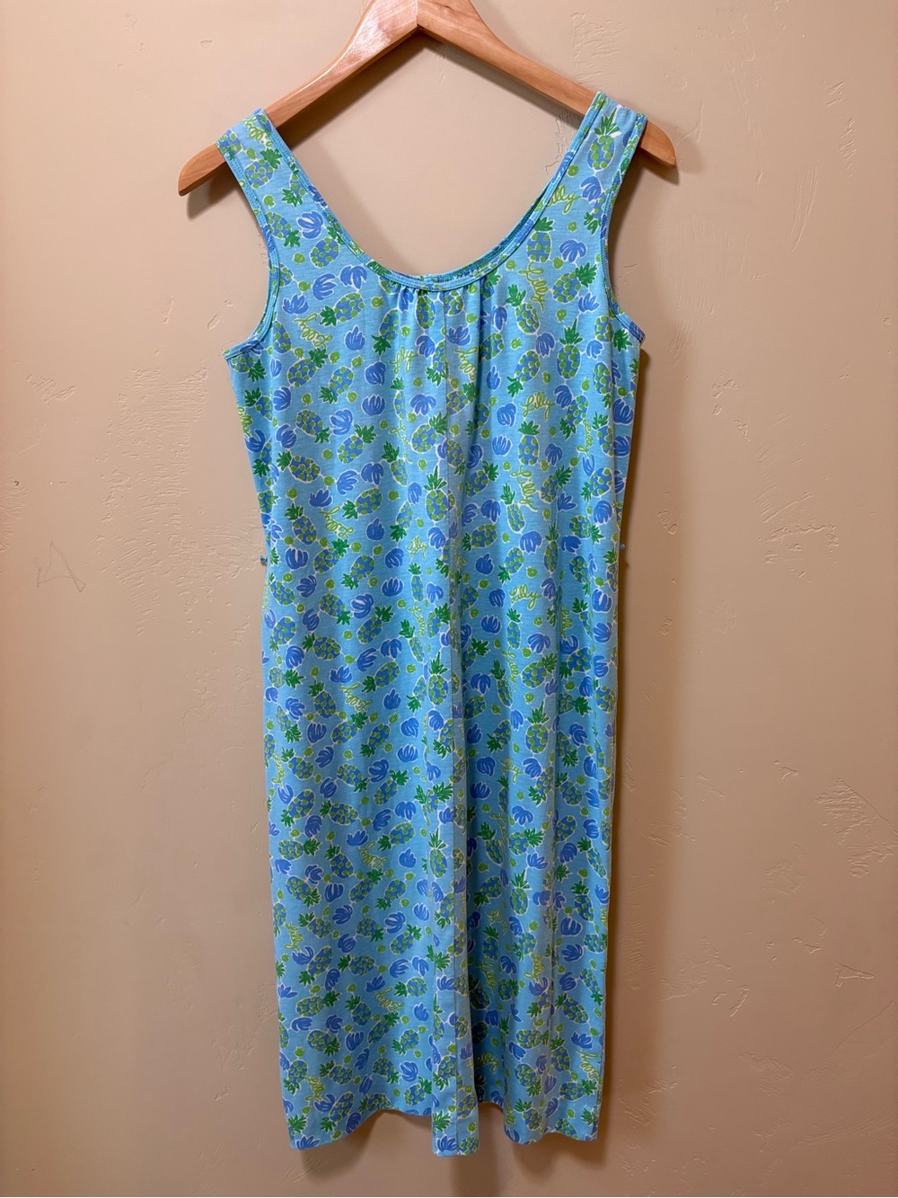 Vintage “Lilly Pultizer Dress/Housecoat Pineapple theme M